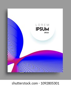 Abstract geometric line pattern background for business brochure cover design. colorful, Applicable for placards, brochures, posters, covers and banners. Vector Design