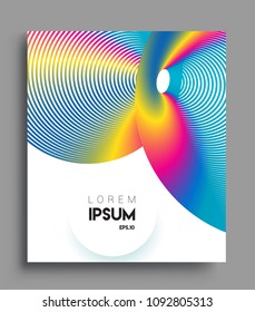 Abstract geometric line pattern background for business brochure cover design. colorful, Applicable for placards, brochures, posters, covers and banners. Vector Design