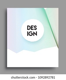 Abstract geometric line pattern background for business brochure cover design. colorful, Applicable for placards, brochures, posters, covers and banners. Vector Design

