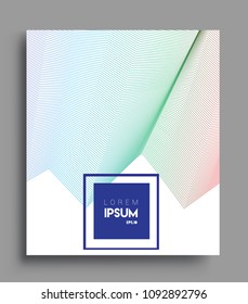 Abstract geometric line pattern background for business brochure cover design. colorful, Applicable for placards, brochures, posters, covers and banners. Vector Design
