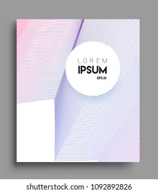 Abstract geometric line pattern background for business brochure cover design. colorful, Applicable for placards, brochures, posters, covers and banners. Vector Design

