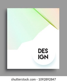 Abstract geometric line pattern background for business brochure cover design. colorful, Applicable for placards, brochures, posters, covers and banners. Vector Design
