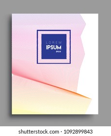 Abstract geometric line pattern background for business brochure cover design. colorful, Applicable for placards, brochures, posters, covers and banners. Vector Design