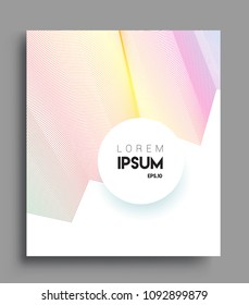 Abstract geometric line pattern background for business brochure cover design. colorful, Applicable for placards, brochures, posters, covers and banners. Vector Design