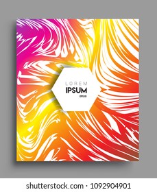 Abstract geometric line pattern background for business brochure cover design. colorful, Applicable for placards, brochures, posters, covers and banners. Vector Design
