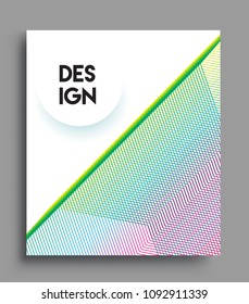 Abstract geometric line pattern background for business brochure cover design. colorful, Applicable for placards, brochures, posters, covers and banners. Vector Design