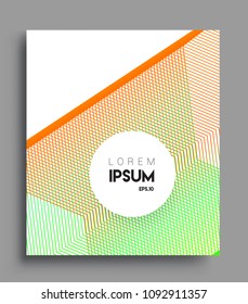 Abstract geometric line pattern background for business brochure cover design. colorful, Applicable for placards, brochures, posters, covers and banners. Vector Design