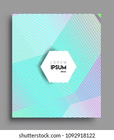 Abstract geometric line pattern background for business brochure cover design. colorful, Applicable for placards, brochures, posters, covers and banners. Vector Design