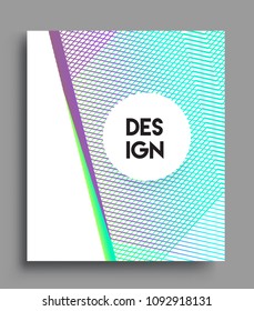 Abstract geometric line pattern background for business brochure cover design. colorful, Applicable for placards, brochures, posters, covers and banners. Vector Design