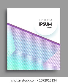 Abstract geometric line pattern background for business brochure cover design. colorful, Applicable for placards, brochures, posters, covers and banners. Vector Design