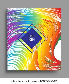 Abstract geometric line pattern background for business brochure cover design. colorful, Applicable for placards, brochures, posters, covers and banners. Vector Design