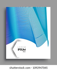 Abstract geometric line pattern background for business brochure cover design. colorful, Applicable for placards, brochures, posters, covers and banners. Vector Design