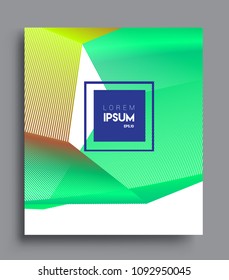 Abstract geometric line pattern background for business brochure cover design. colorful, Applicable for placards, brochures, posters, covers and banners. Vector Design