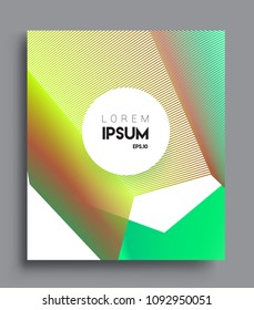 Abstract geometric line pattern background for business brochure cover design. colorful, Applicable for placards, brochures, posters, covers and banners. Vector Design