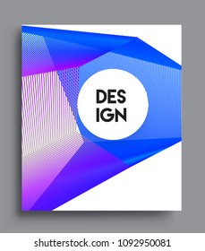 Abstract geometric line pattern background for business brochure cover design. colorful, Applicable for placards, brochures, posters, covers and banners. Vector Design