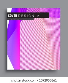Abstract geometric line pattern background for business brochure cover design. colorful, Applicable for placards, brochures, posters, covers and banners. Vector Design