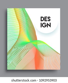 Abstract geometric line pattern background for business brochure cover design. colorful, Applicable for placards, brochures, posters, covers and banners. Vector Design