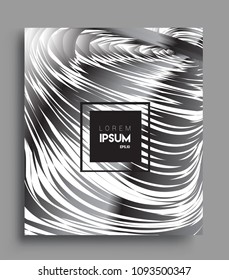 Abstract geometric line pattern background for business brochure cover design. black and white, Applicable for placards, brochures, posters, covers and banners. Vector Design