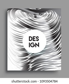 Abstract geometric line pattern background for business brochure cover design. black and white, Applicable for placards, brochures, posters, covers and banners. Vector Design