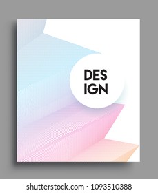 Abstract geometric line pattern background for business brochure cover design. colorful, Applicable for placards, brochures, posters, covers and banners. Vector Design