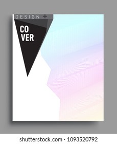 Abstract geometric line pattern background for business brochure cover design. colorful, Applicable for placards, brochures, posters, covers and banners. Vector Design