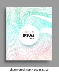 Abstract geometric line pattern background for business brochure cover design. colorful, Applicable for placards, brochures, posters, covers and banners. Vector Design