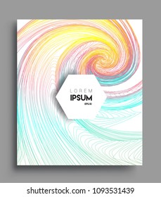 Abstract geometric line pattern background for business brochure cover design. colorful, Applicable for placards, brochures, posters, covers and banners. Vector Design