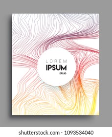 Abstract geometric line pattern background for business brochure cover design. colorful, Applicable for placards, brochures, posters, covers and banners. Vector Design