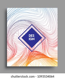 Abstract geometric line pattern background for business brochure cover design. colorful, Applicable for placards, brochures, posters, covers and banners. Vector Design