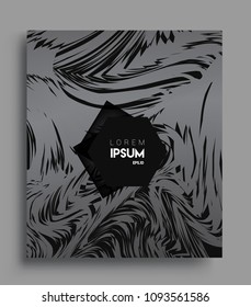 Abstract geometric line pattern background for business brochure cover design. black and white, Applicable for placards, brochures, posters, covers and banners. Vector Design