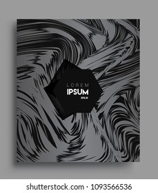 Abstract geometric line pattern background for business brochure cover design. black and white, Applicable for placards, brochures, posters, covers and banners. Vector Design