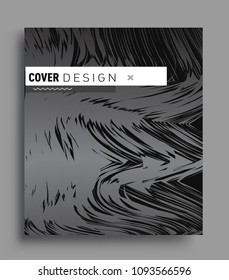 Abstract geometric line pattern background for business brochure cover design. black and white, Applicable for placards, brochures, posters, covers and banners. Vector Design