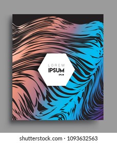 Abstract geometric line pattern background for business brochure cover design. colorful, Applicable for placards, brochures, posters, covers and banners. Vector Design