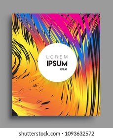 Abstract geometric line pattern background for business brochure cover design. colorful, Applicable for placards, brochures, posters, covers and banners. Vector Design
