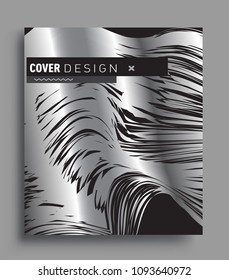 Abstract geometric line pattern background for business brochure cover design. black and white, Applicable for placards, brochures, posters, covers and banners. Vector Design