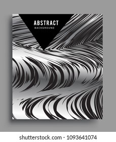 Abstract geometric line pattern background for business brochure cover design. black and white, Applicable for placards, brochures, posters, covers and banners. Vector Design