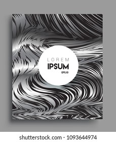 Abstract geometric line pattern background for business brochure cover design. black and white, Applicable for placards, brochures, posters, covers and banners. Vector Design