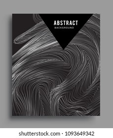 Abstract geometric line pattern background for business brochure cover design. black and white, Applicable for placards, brochures, posters, covers and banners. Vector Design