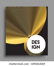 Abstract geometric line pattern background gold color for cover design and business brochure, Applicable for placards, brochures, posters, covers and banners. Vector Design.