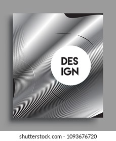 Abstract geometric line pattern background silver color for cover design and business brochure, Applicable for placards, brochures, posters, covers and banners. Vector Design.