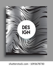 Abstract geometric line pattern background silver color for cover design and business brochure, Applicable for placards, brochures, posters, covers and banners. Vector Design.