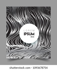 Abstract geometric line pattern background silver color for cover design and business brochure, Applicable for placards, brochures, posters, covers and banners. Vector Design.