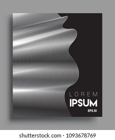 Abstract geometric line pattern background silver color for cover design and business brochure, Applicable for placards, brochures, posters, covers and banners. Vector Design.