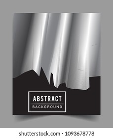 Abstract geometric line pattern background silver color for cover design and business brochure, Applicable for placards, brochures, posters, covers and banners. Vector Design.