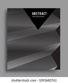 Abstract geometric line pattern background silver color for cover design and business brochure, Applicable for placards, brochures, posters, covers and banners. Vector Design.