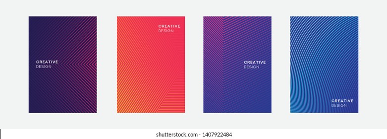 Abstract geometric line pattern background vector for cover, bussines brochure, design cover book, gradient color, banner, poster. vector-eps-10.