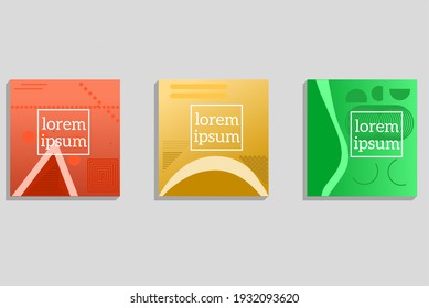 Abstract geometric line pattern background for business brochure cover design.