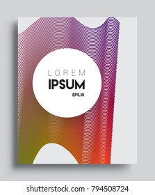 Abstract geometric line pattern background for business brochure cover design. colorful, Applicable for placards, brochures, posters, covers and banners. Vector Design