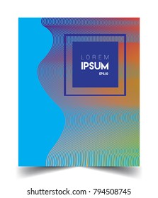 Abstract geometric line pattern background for business brochure cover design. colorful, Applicable for placards, brochures, posters, covers and banners. Vector Design