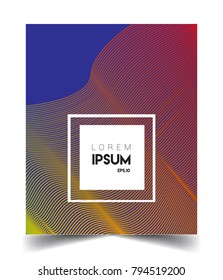 Abstract geometric line pattern background for business brochure cover design. colorful, Applicable for placards, brochures, posters, covers and banners. Vector Design
